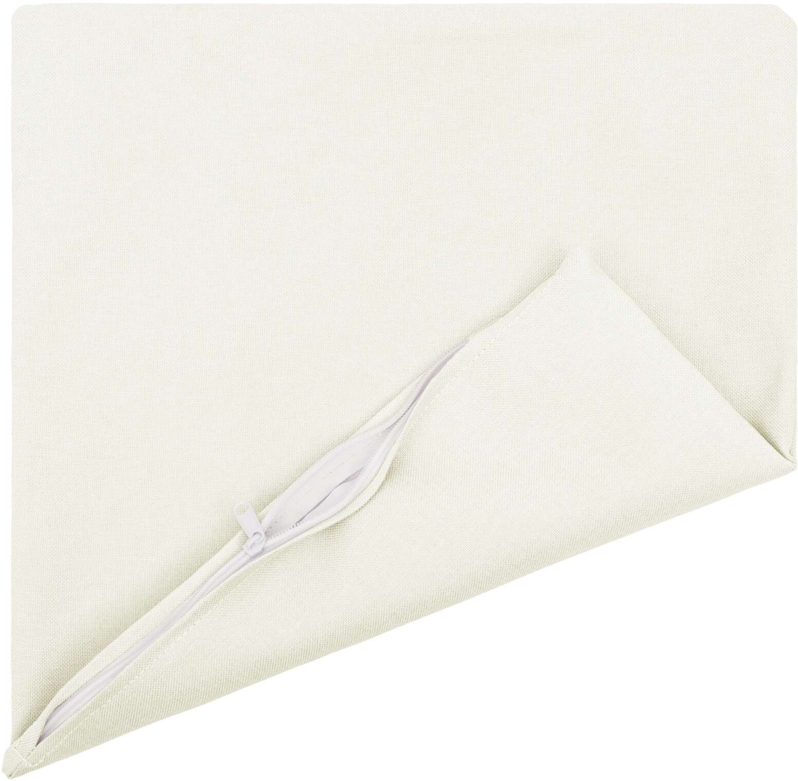 vidaXL Coussin avec oreiller HEERLEN 2 pièces Blanc Tissu