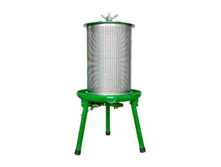 P. Lindberg 20-Liter-Hydropress-Obstpresse, Apfelpresse aus Edelstahl Hydraulischer Wasserpresser mit Presstuch für Äpfel, Birnen und Trauben, ideal für die Herstellung von Fruchtsäften und Wein