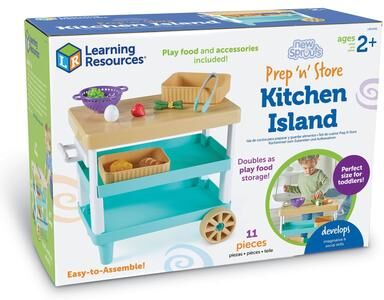 Learning Resources New Sprouts Prep 'n' Store Play Kitchen Island - Multi