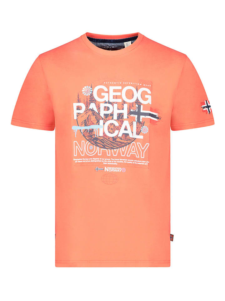 Geographical Norway Shirt "J-Forest" in Koralle - XXL