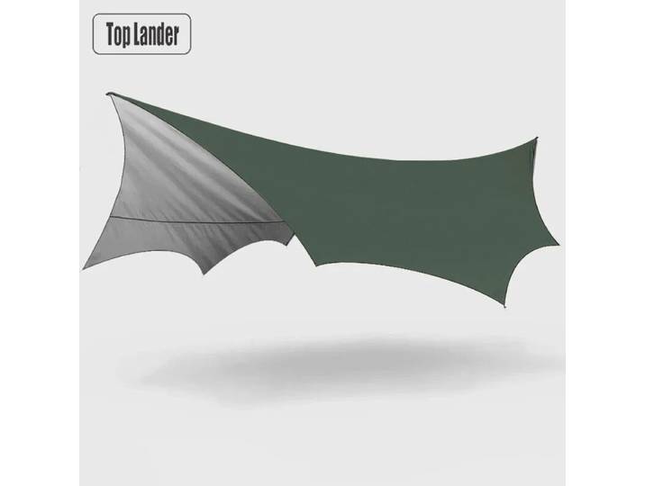 Grande bâche de Camping imperméable, octogonale, papillon, abri solaire d'extérieur, tente, pare-soleil, auvent touristique de plage, 5.1x5.1m