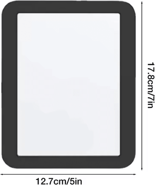Inspire Curations 5x7 Inch Portable Magnetic Locker Mirror black