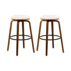 Barhocker 2er-Set   ¦ weiß ¦ Maße (cm): B: 40 H: 70