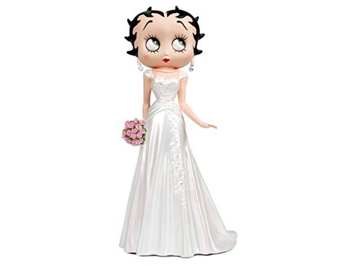 Betty Boop – Braut – Weiß Hochzeit Kleid – Sammelfigur – 32 cm