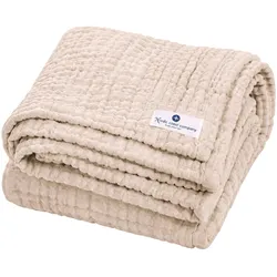 Nordic coast company Babydecke Musselin 75x75 cm, natur