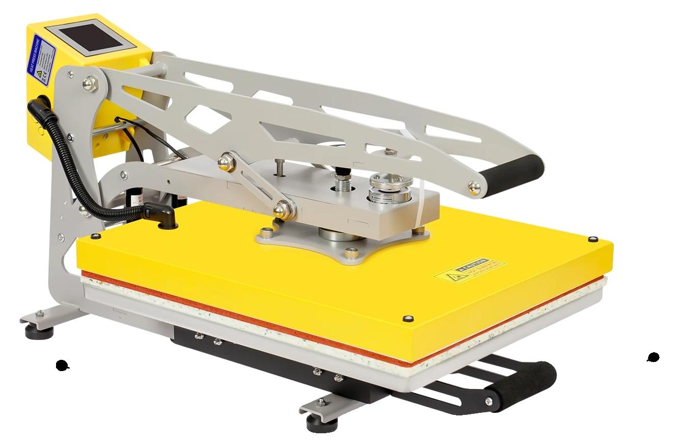 Heißprägemaschine, halbautomatisch, 2500W Leistung, Gelb