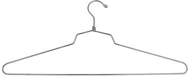 "Econoco - SLD/19 - 19"" Chrome Blouse or Dress Hanger with Regular Hook Sold in Pack of 100"