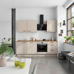 Küchenleerblock Easytouch High o. Geräte Sandfarben