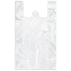 Hemdchen-Tragetasche (HDPE) extra-stark weiß 40+20 x 60 cm `18kg`