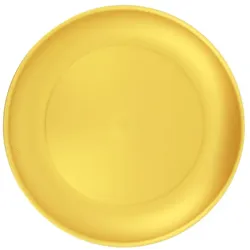 MONOUSO - Wiederverwendbare Plastikteller PP-MF Gold Ø23,5cm (6 Stück)