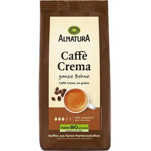 Alnatura Kaffee Cafe Crema, BIO, ganze Bohnen, Arabica & Robusta, 1 kg
