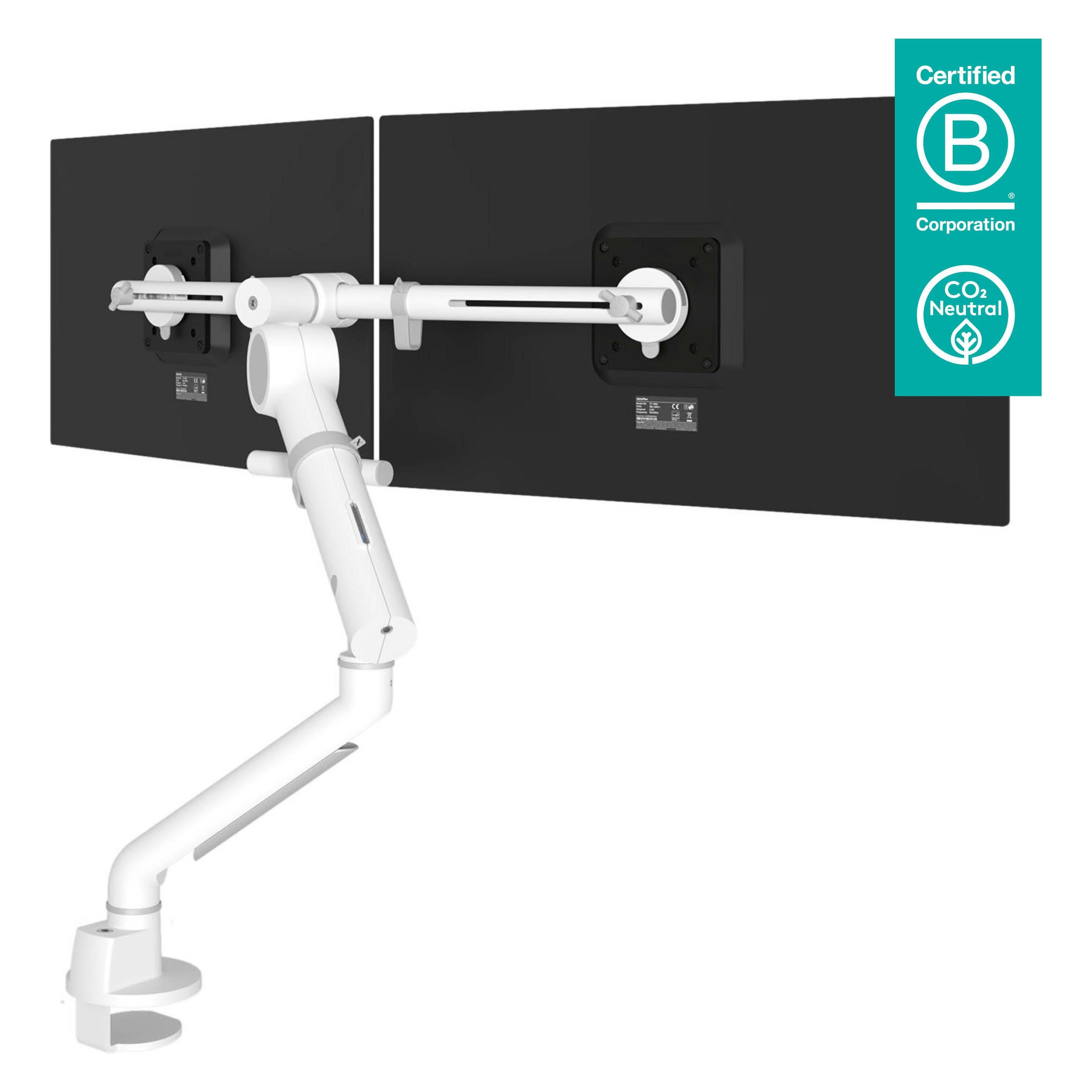Dataflex Viewgo pro Monitorhalterung HD für 2 Monitore (48.840), weiss (Tisch, 5.50 kg) (48.840)