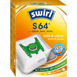 Swirl Staubbeutel S 64(S66) EcoPor VE4