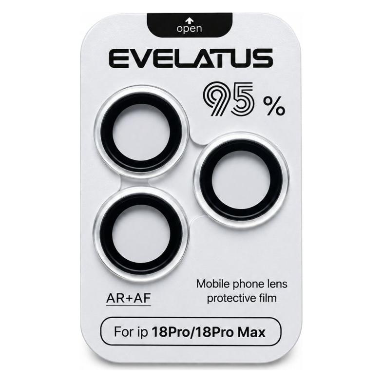 Evelatus Schutzglas für Apple iPhone 18 Pro / 18 Pro Max - Kameraobjektiv-Schutz "Armor Silver" (Apple iPhone 18 Pro, Apple iPhone 18 Pro Max) (EVELATUS)
