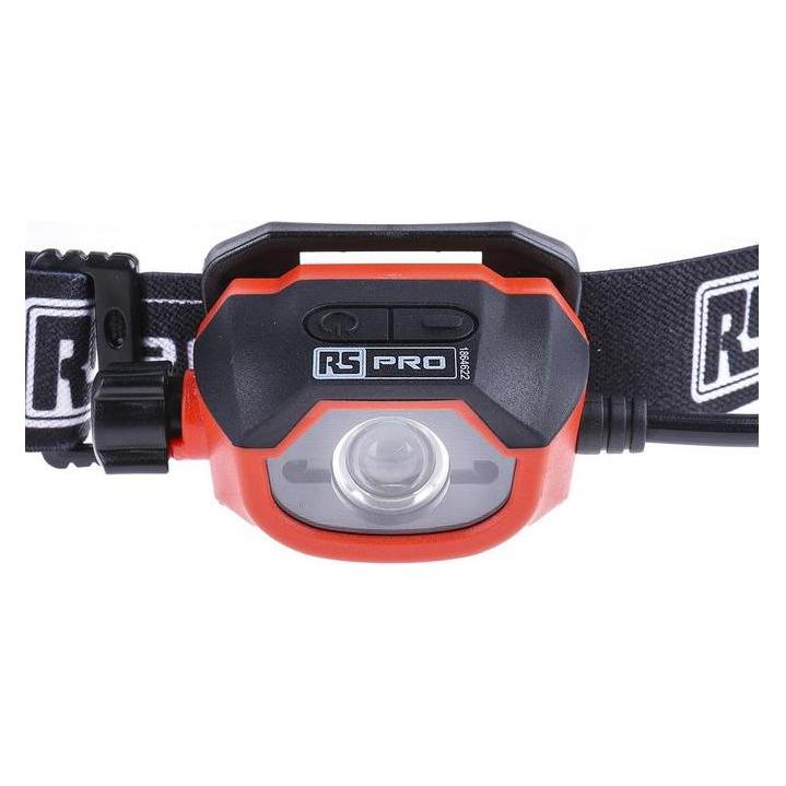 RS PRO LED Stirnlampe 450 lm / 100 m, Li-Ion Akku (450 lm) (1864622)