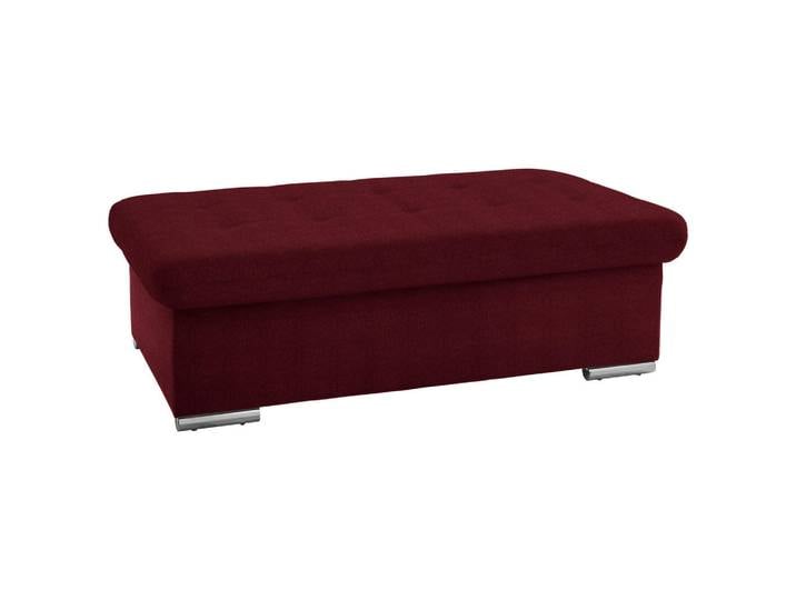 Cantus Hocker, Bordeaux, Metall, rechteckig, 137x43x74 cm, Stoffauswahl, Stauraum, Wohnzimmer, Hocker, Sitzhocker