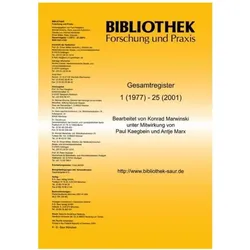 Bibliothek - Forschung und Praxis, Fachbücher