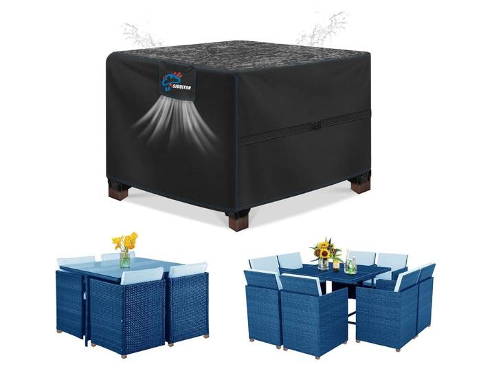 Schutzhülle für Gartenmöbel 90x90x90cm 420D Oxford Rip-Proof Wasser- Winddicht
