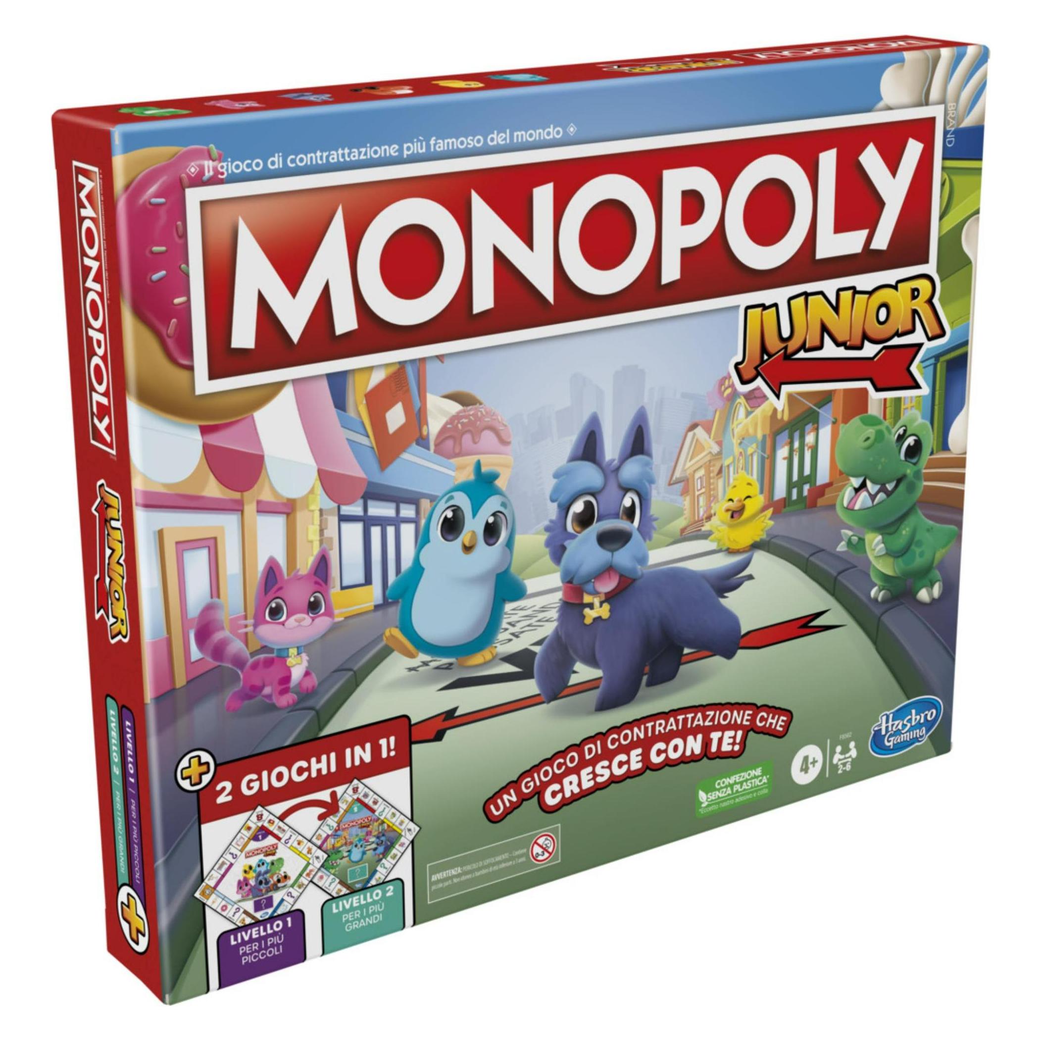 Monopoly Junior (Italienisch, 2 - 6 Spieler) (F8562103)