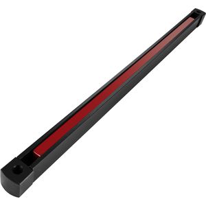 Poppstar Magnetleiste aus Metall, zum Schrauben, schwarz/rot, Länge 45cm