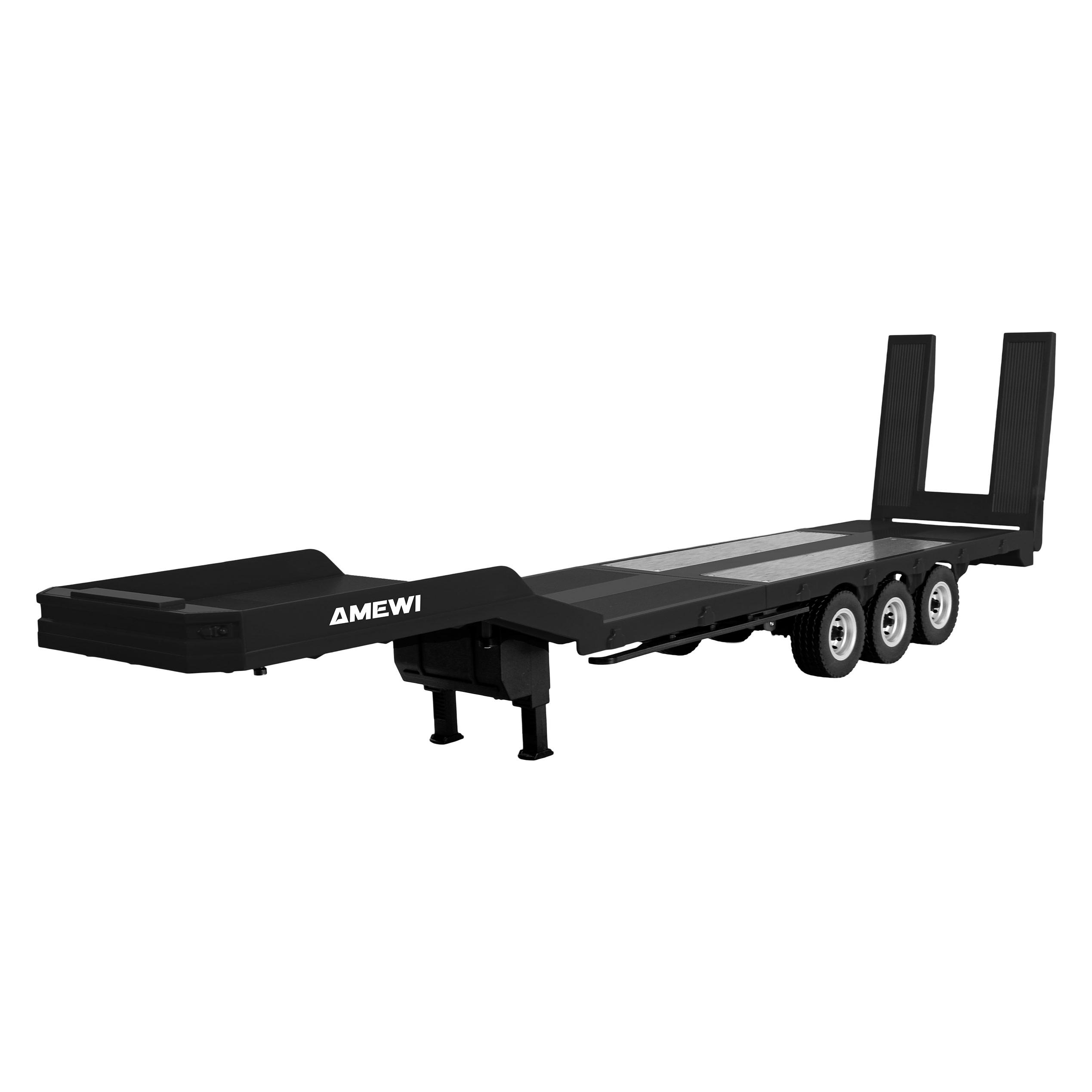 Amewi Tieflader-Sattelauflieger Dreiachser für Scania 1:18 schwarz (22761)