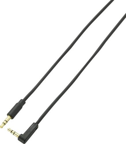SpeaKa Professional SP-7870060 Klinke Audio Anschlusskabel [1x Klinkenstecker 3.5mm - 1x Klinkenstecker 3.5 mm] 1.00m Schwarz