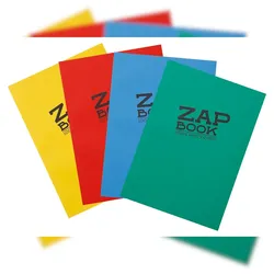 Clairefontaine 5x Zap Book, Skizzenbuch A6, geleimt, 160 Blatt 80g - Zufällige Farbsortierung 3356C