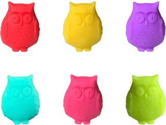 Inspire Curations Creative Drink Markers Set Fun Silicone Wine Glass Charms For Parties & Cocktails style 10
