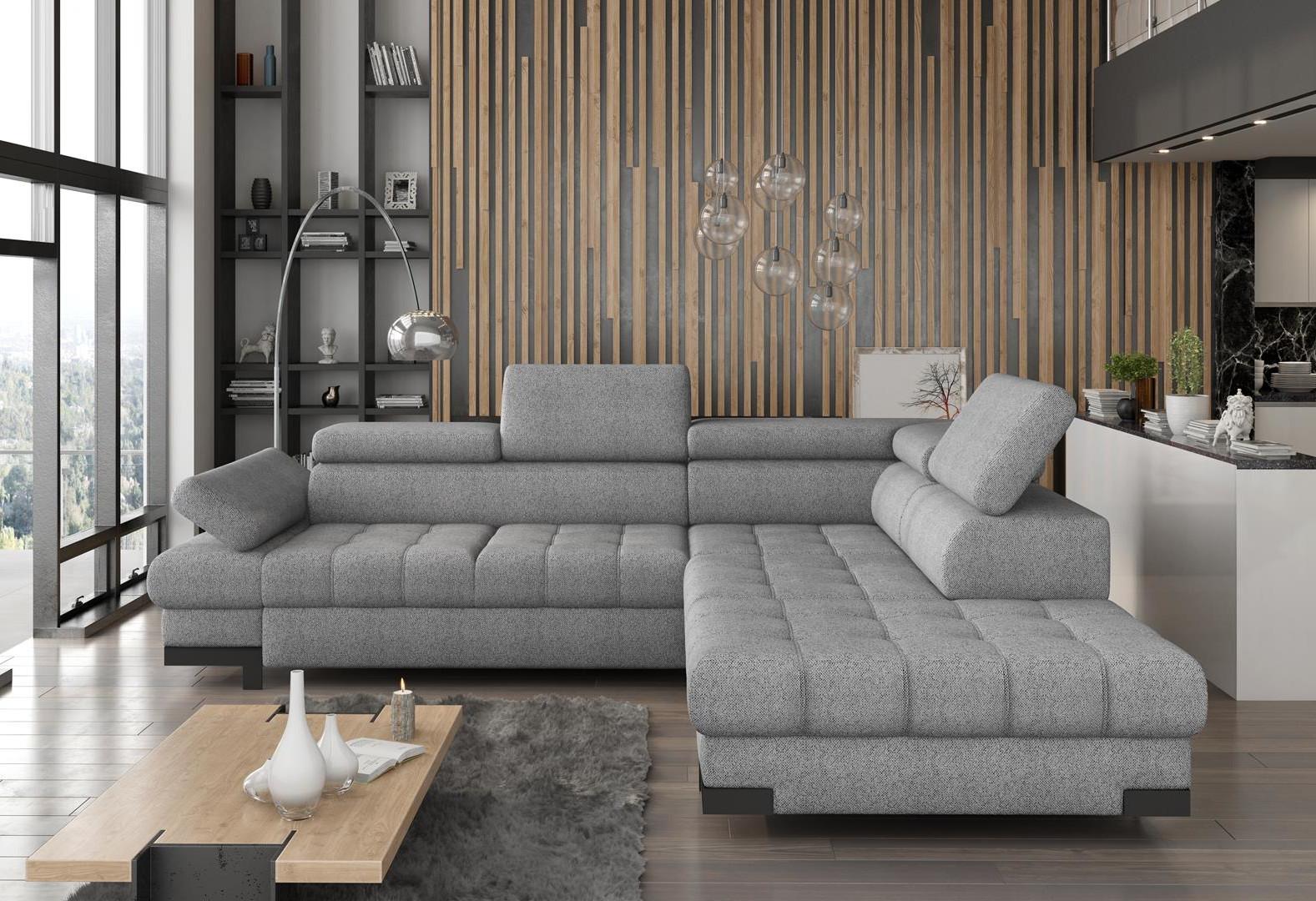 Design Ecksofa L-Form Modern Sofas Textilsofa Couch Wohnlandschaft Sofa Sitz
