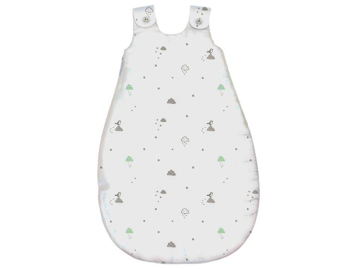 Patinio Babyschlafsack Modern Clouds, Grau, Grün, Wolken, Füllung: Vlies,Vlies, Gr. 70es Vertrauen - Oeko-Tex®, Schlafen, Babybettausstattung, Babyschlafsäcke