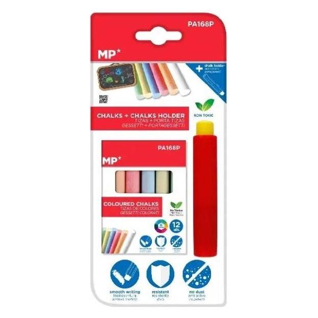 Teka Farbige Kreide mit Griff, 12 Farben (12x) (47993121)