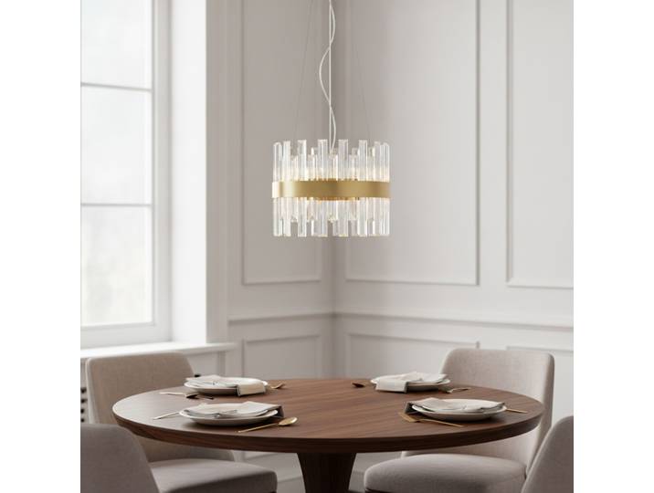 Gouden hanglamp Crown Ø 35cm Lyora - 121033