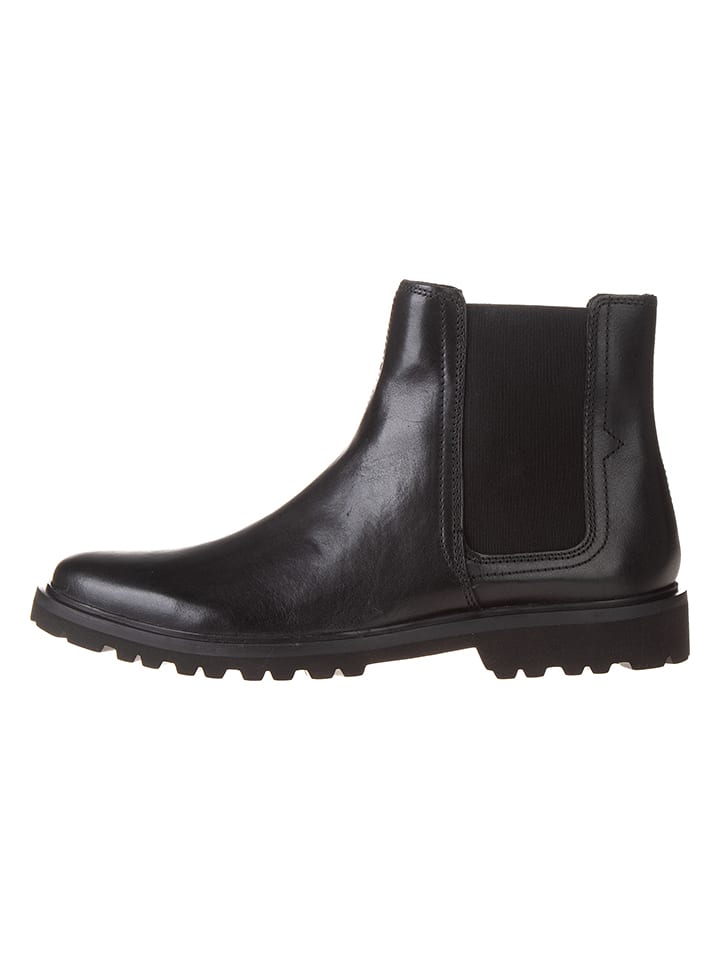 Clarks Leder-Chelsea-Boots "Berwick" in Schwarz - 42