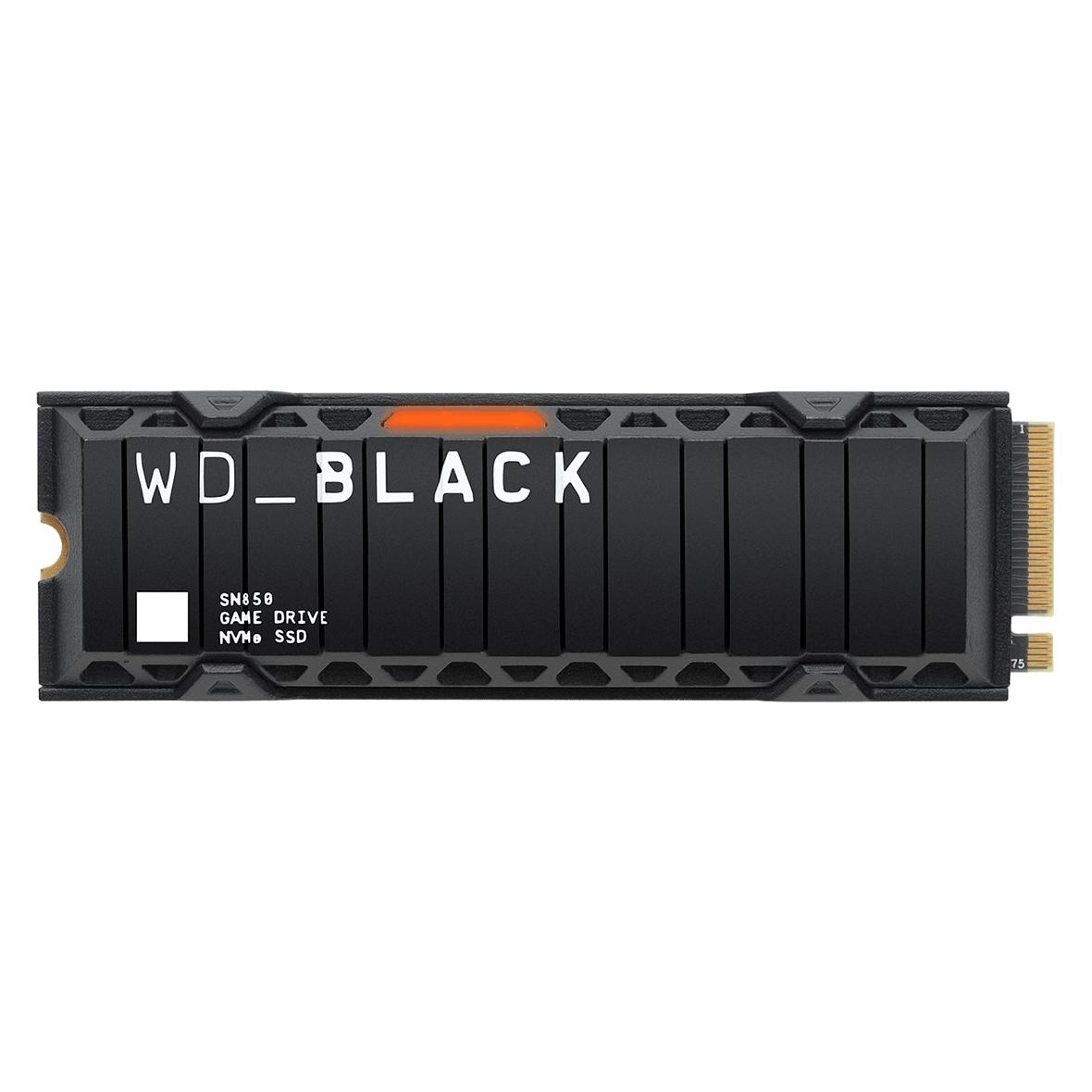 WD Black SN850 mit Kühlkörper (2000 GB, M.2 2280) (WDS200T1XHE)