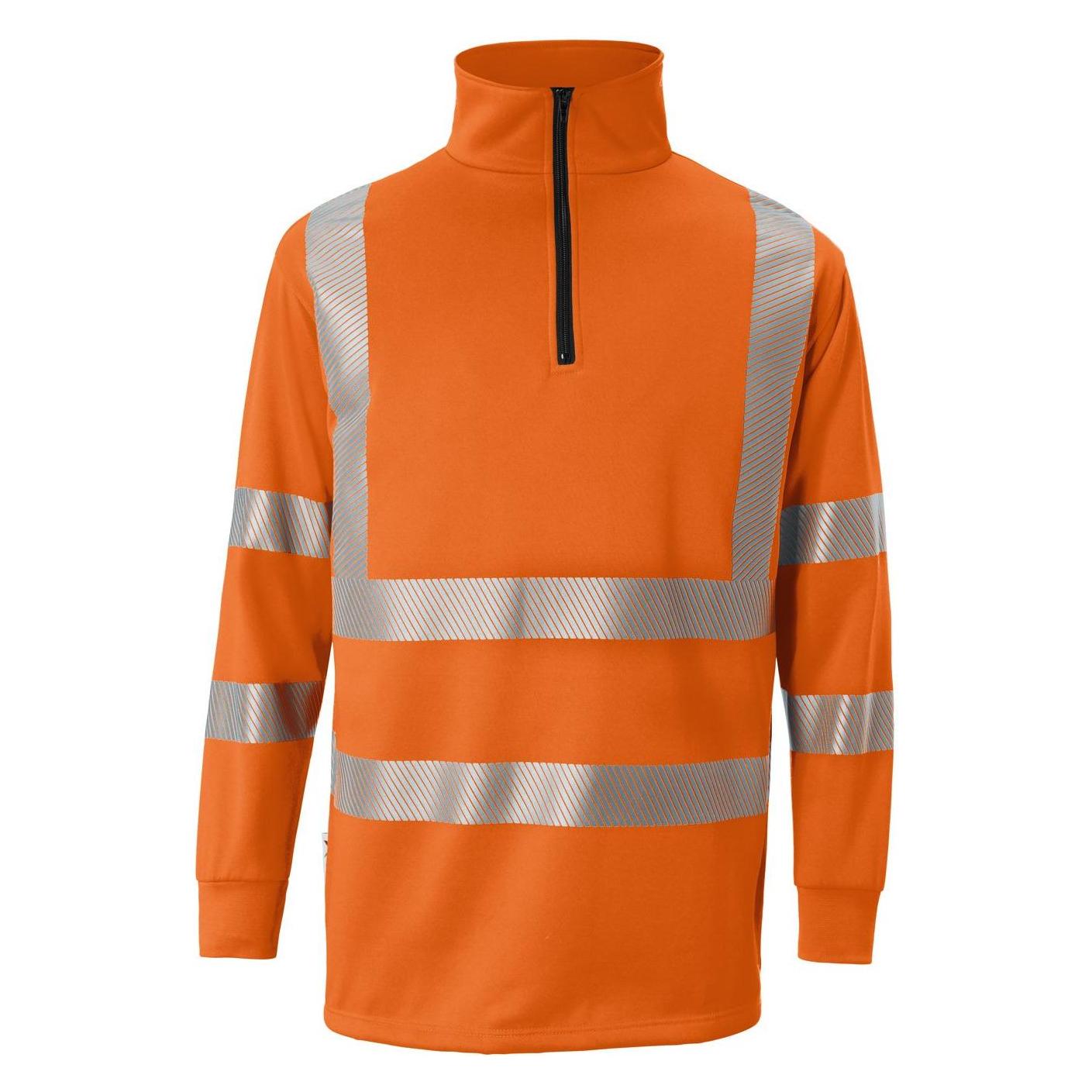 Kübler Reflectiq Zip-Sweatshirt Psa 2 Warnorange L (L) (210141)