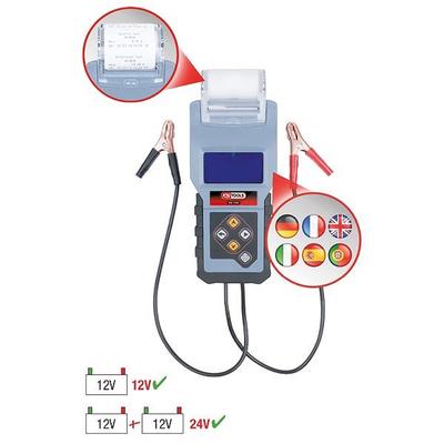 Ks Tools 12V Digital-Batterie- und Ladesystemtester, integrierter Drucker [Hersteller-Nr. 550.1646]