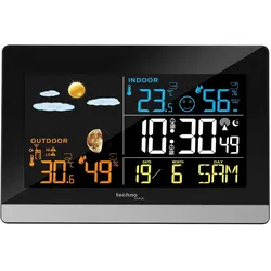 Technoline Wetterstation WS 6455, Wetterstation, Schwarz