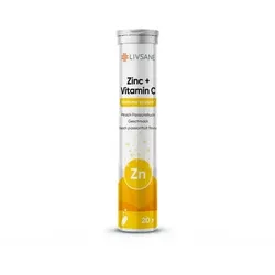 LIVSANE Zink & Vitamin C Brausetabletten