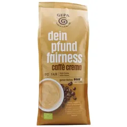 GEPA dein pfund fairness caffè crema, ganze Bohne bio 500g