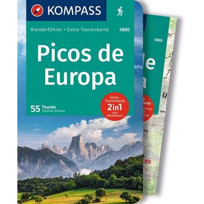 KOMPASS Wanderführer Picos de Europa, 55 Touren, Taschenbuch von Stephan Bernau, KOMPASS Freytag & Berndt, 978-3-99121-682-7