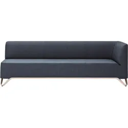 BOXIT 3er-Sofa, mit Armlehne, Gestell: Aluminium