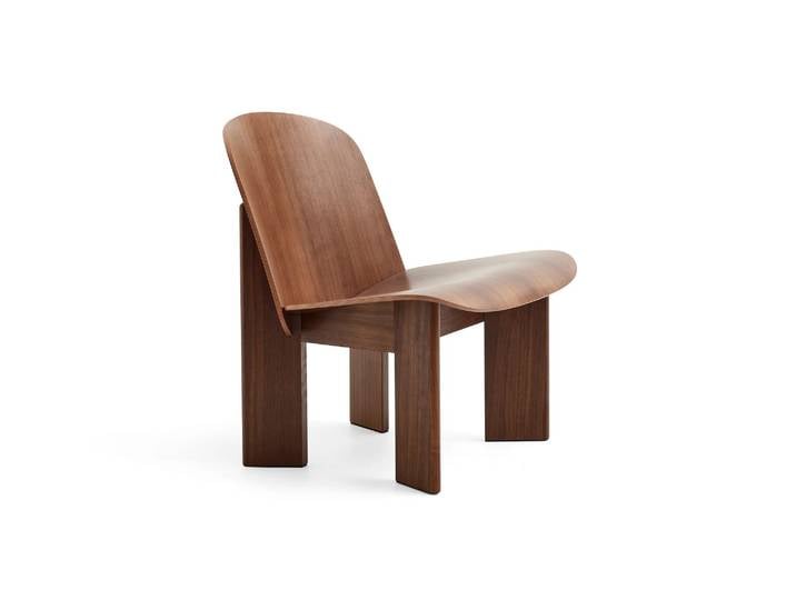 HAY Chisel Lounge Chair Lackiertes Walnuss