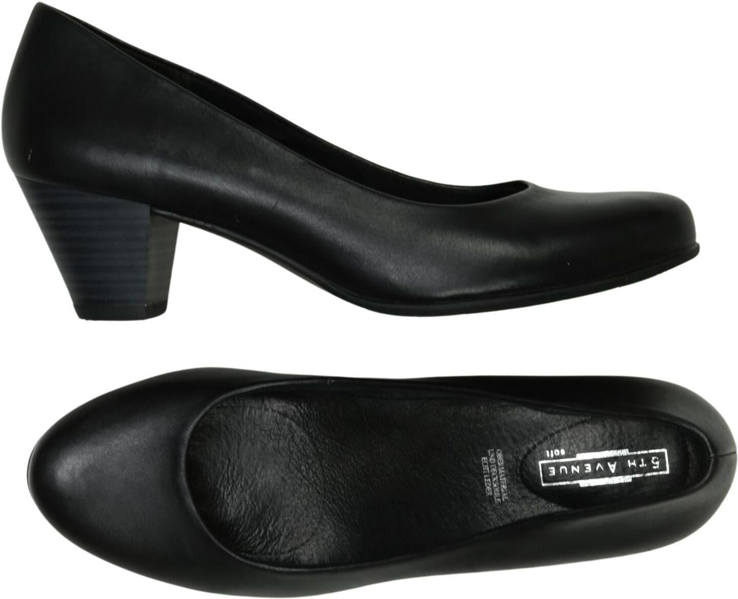 5th Avenue Damen Pumps, Schwarz, Gr. EU 39, Leder - Second Hand