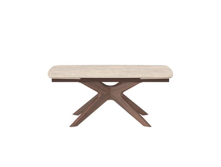 Signature Keramiktisch mit verlängerungen - tivoli 180/90/76 cm, Creme, Naturmaterialen, 90x76x97 cm, Esszimmer, Esstische