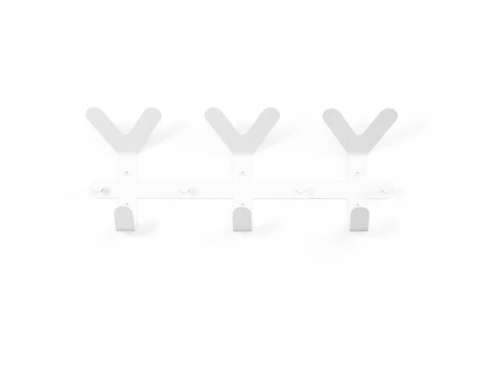 Spinder Design Garderobenleiste Skadi weiss Stahl H 37.5 cm