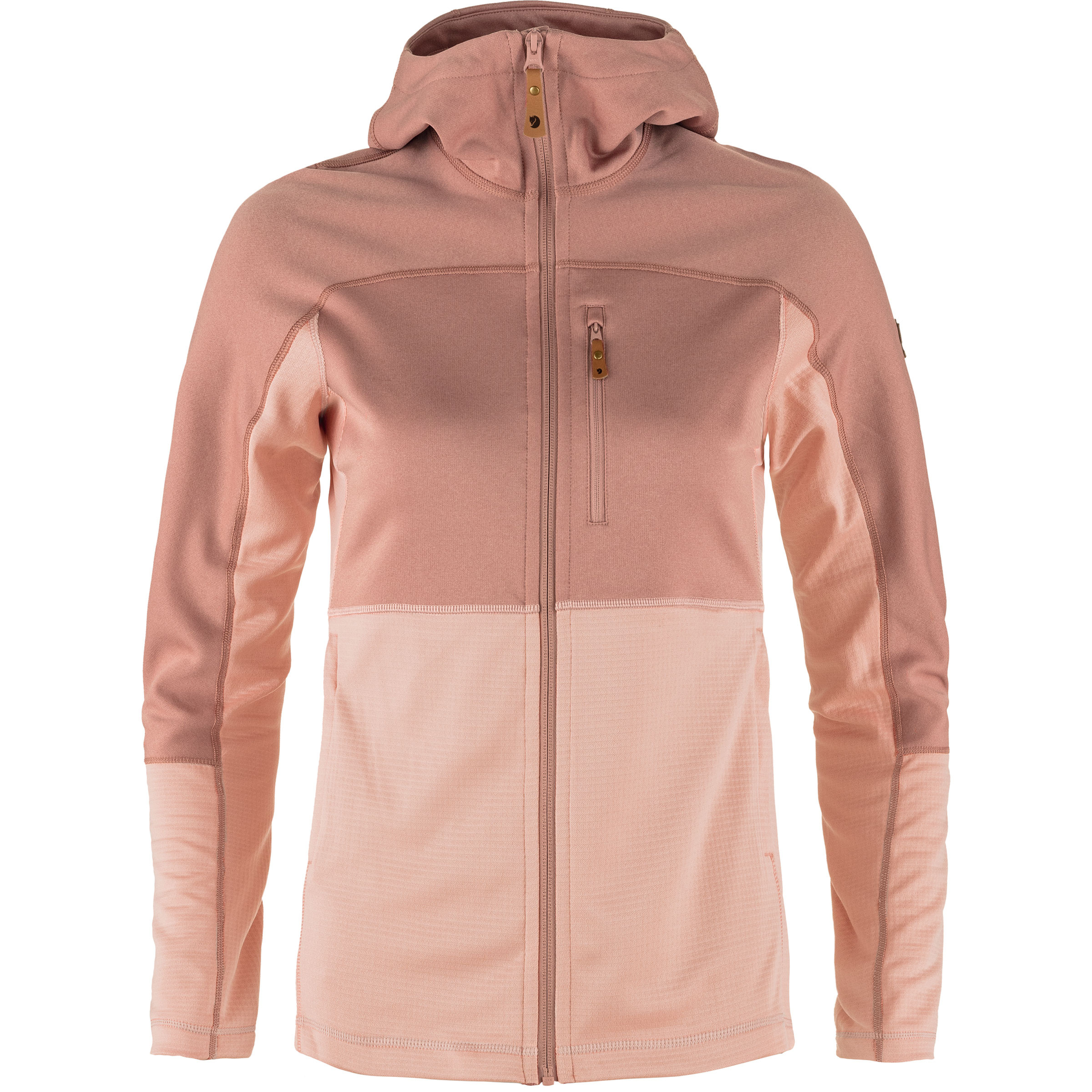 Fjällräven Abisko Trail Damen Fleecejacke rosa Größe XS Camping Atmungsaktiv