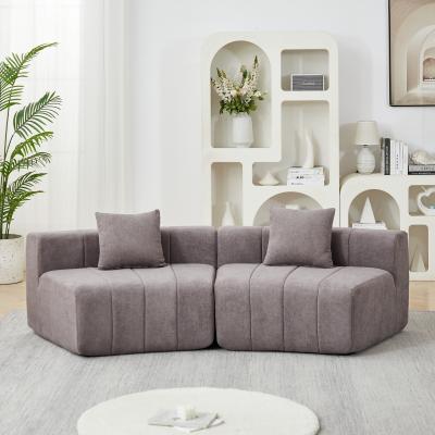 Loedds 53-inch 1-Seat Modular Modern Corduroy Sofa with Non-Slip Base and Cushioned Seats for Living Room