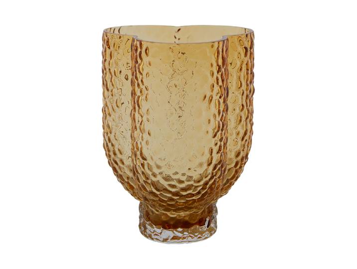 Mundgeblasene Design Vase „Aura Trio“ Amber AYTM
