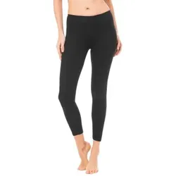 Trofe Long Leggings Schwarz Baumwolle Large Damen