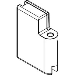 HSK Ersatzteile Glashalter, Edelstahllook, E100312-OL-90 E100312-OL-90